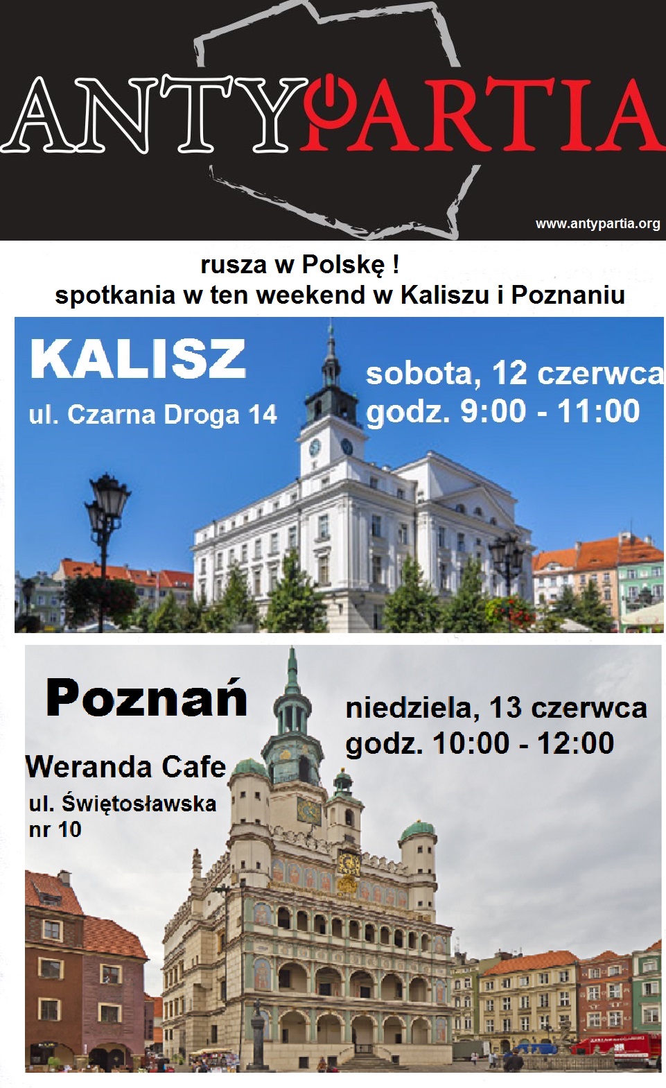Antypartia rusza w Polskę – w ciągu trzech miesięcy 41 spotkań we wszystkich okręgach wyborczych!
