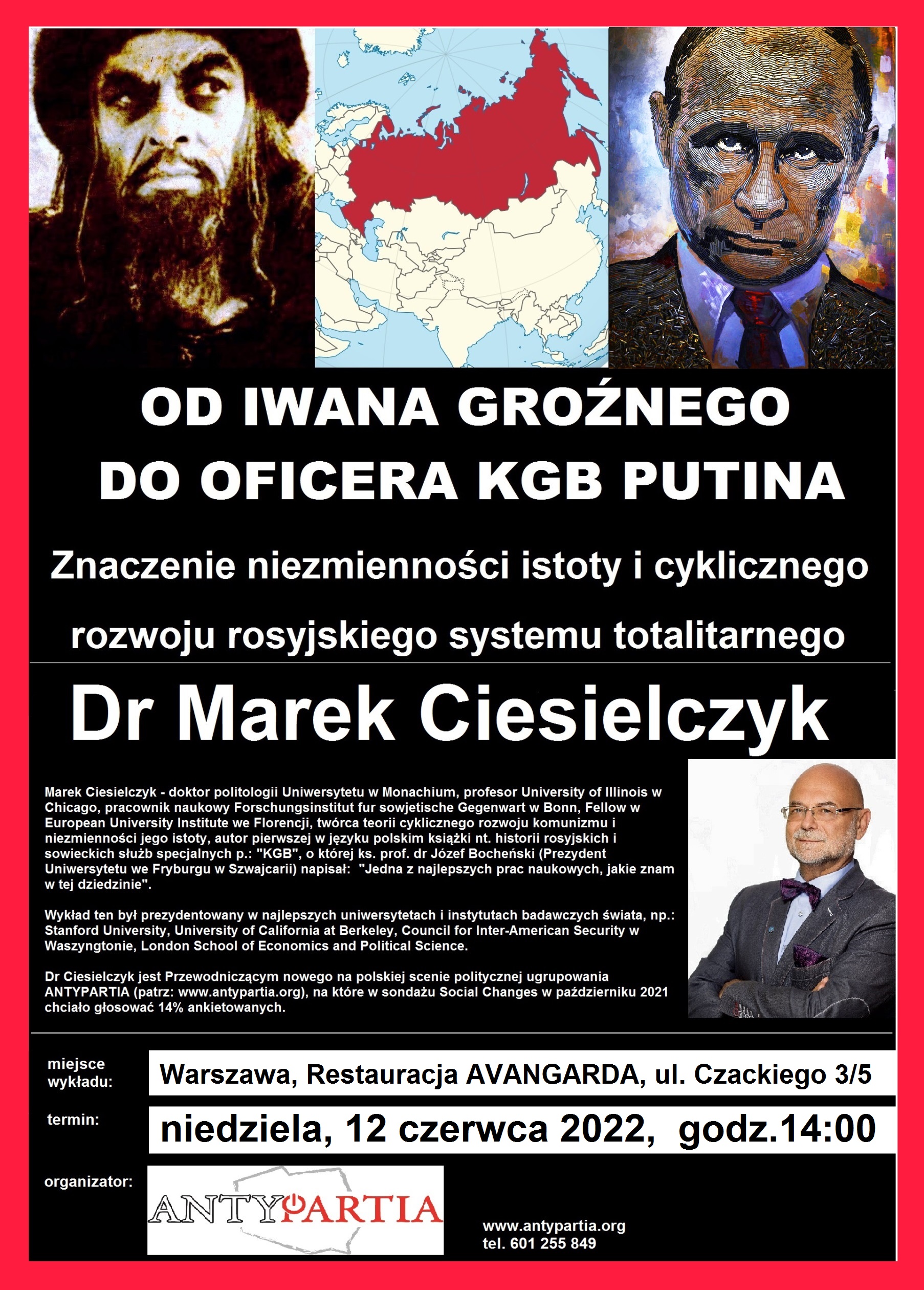 Od Iwana do Putina – Antypartia zaprasza na wykład w Warszawie