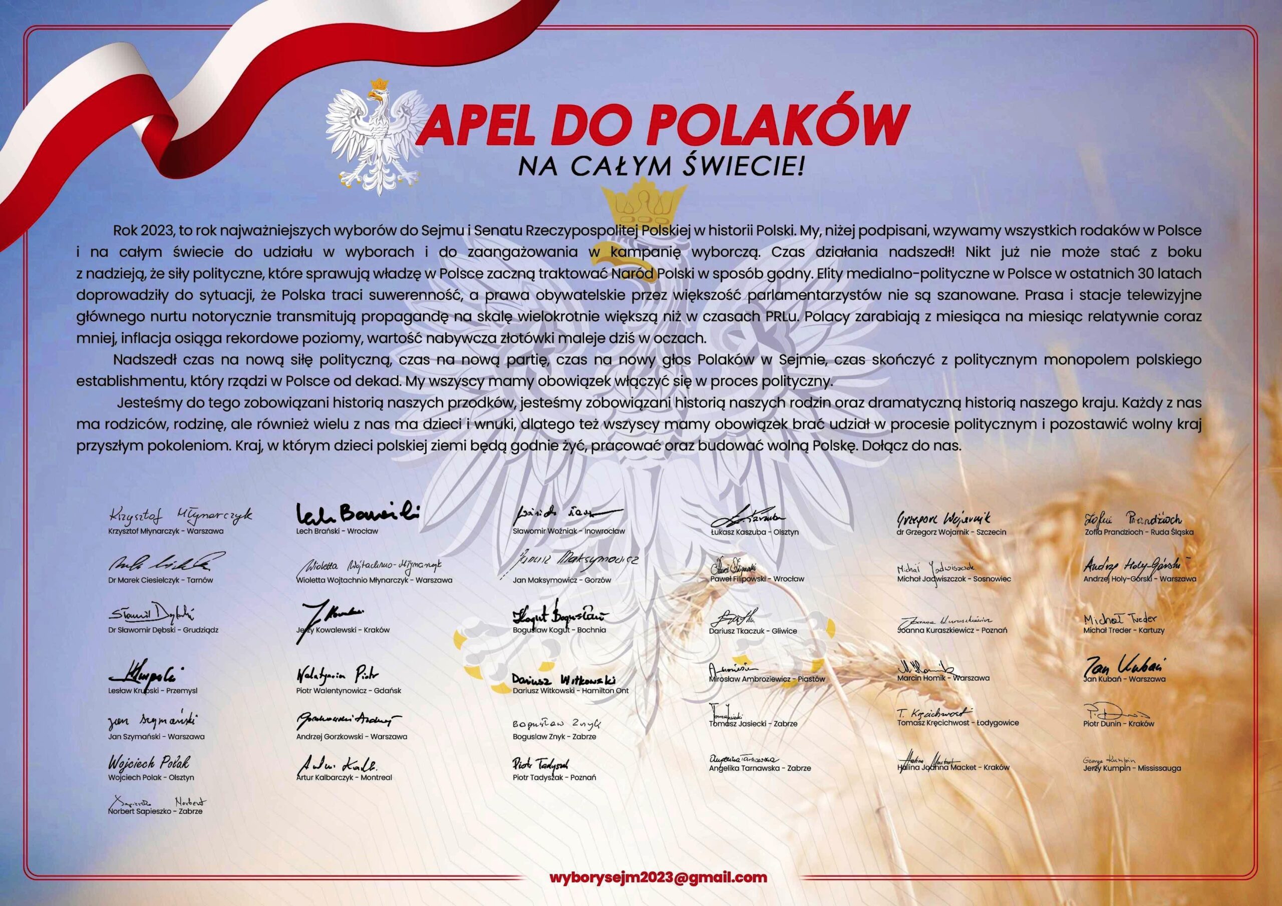 Świąteczny apel do Polaków na całym świecie