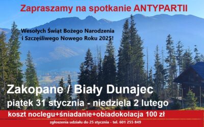 Zapraszamy na spotkania w Katowicach i Zakopanem w styczniu/lutym
