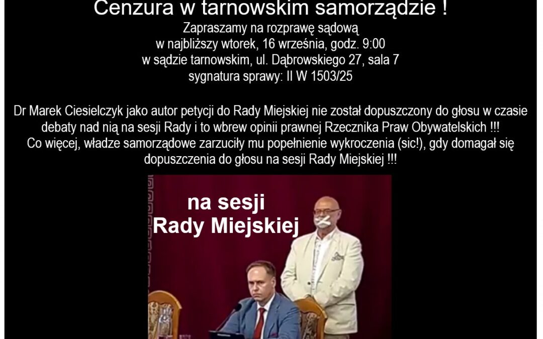 Najgorzej w Polsce zarządzane miasto i cenzura samorządowa